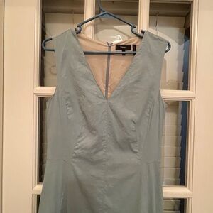 Theory Soft Blue V-Neck Dress